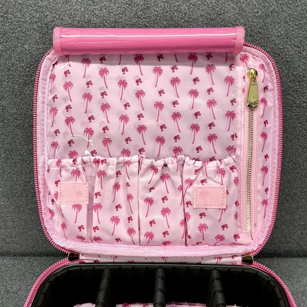 Impression Vanity Barbie Pink Cosmetic Bag with Removable‎ dividers New